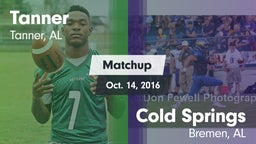 Matchup: Tanner vs. Cold Springs  2016