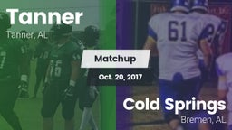 Matchup: Tanner vs. Cold Springs  2017