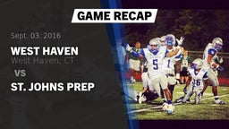 Recap: West Haven  vs. St. Johns Prep 2016