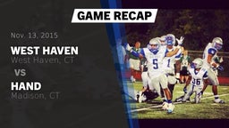 Recap: West Haven  vs. Hand  2015
