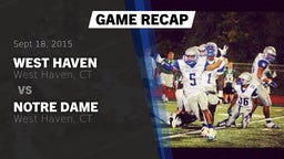 Recap: West Haven  vs. Notre Dame  2015