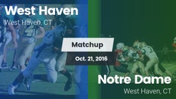 Matchup: West Haven vs. Notre Dame  2016