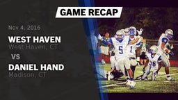 Recap: West Haven  vs. Daniel Hand  2016