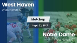 Matchup: West Haven vs. Notre Dame  2017