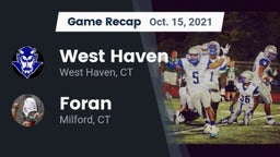 Recap: West Haven  vs. Foran  2021