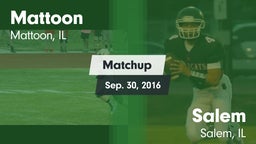 Matchup: Mattoon vs. Salem  2016
