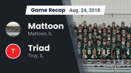 Recap: Mattoon  vs. Triad  2018