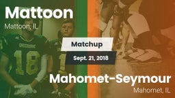 Matchup: Mattoon vs. Mahomet-Seymour  2018