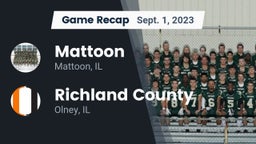 Recap: Mattoon  vs. Richland County  2023