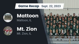 Recap: Mattoon  vs. Mt. Zion  2023
