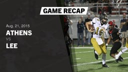 Recap: Athens  vs. Lee  2015