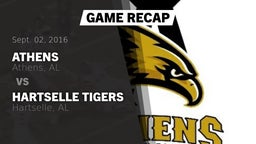 Recap: Athens  vs. Hartselle Tigers 2016