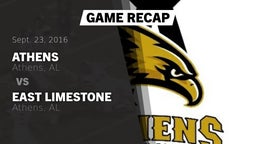 Recap: Athens  vs. East Limestone  2016