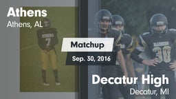 Matchup: Athens vs. Decatur High  2016