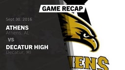 Recap: Athens  vs. Decatur High  2016