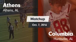 Matchup: Athens vs. Columbia  2016