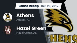 Recap: Athens  vs. Hazel Green  2017