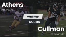 Matchup: Athens vs. Cullman  2019