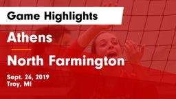Athens  vs North Farmington Game Highlights - Sept. 26, 2019