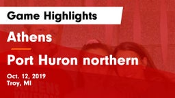 Athens  vs Port Huron northern  Game Highlights - Oct. 12, 2019