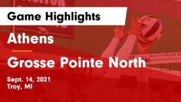 Athens  vs Grosse Pointe North  Game Highlights - Sept. 14, 2021