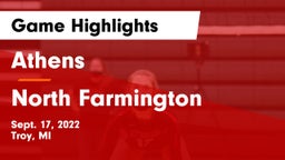 Athens  vs North Farmington  Game Highlights - Sept. 17, 2022