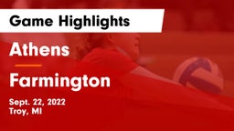 Athens  vs Farmington  Game Highlights - Sept. 22, 2022