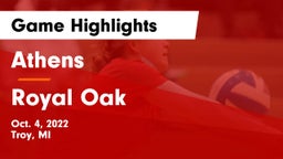 Athens  vs Royal Oak  Game Highlights - Oct. 4, 2022