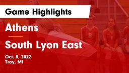 Athens  vs South Lyon East  Game Highlights - Oct. 8, 2022