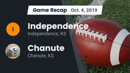 Recap: Independence  vs. Chanute  2019