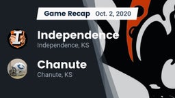 Recap: Independence  vs. Chanute  2020