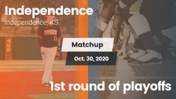 Matchup: Independence vs. 1st round of playoffs 2020