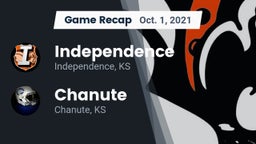 Recap: Independence  vs. Chanute  2021