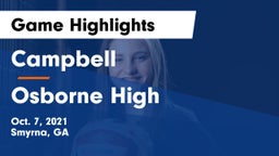 Campbell  vs Osborne High Game Highlights - Oct. 7, 2021