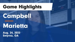 Campbell  vs Marietta  Game Highlights - Aug. 24, 2022