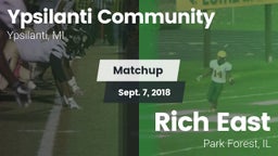 Matchup: Ypsilanti vs. Rich East  2018