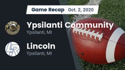Recap: Ypsilanti Community  vs. Lincoln  2020