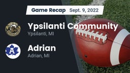 Recap: Ypsilanti Community  vs. Adrian  2022