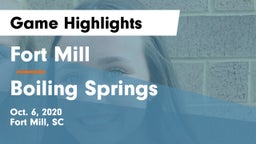 Fort Mill  vs Boiling Springs  Game Highlights - Oct. 6, 2020