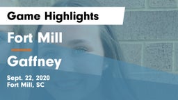 Fort Mill  vs Gaffney  Game Highlights - Sept. 22, 2020