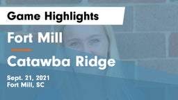 Fort Mill  vs Catawba Ridge Game Highlights - Sept. 21, 2021
