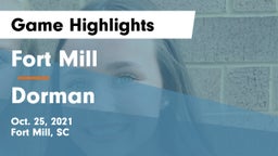 Fort Mill  vs Dorman  Game Highlights - Oct. 25, 2021