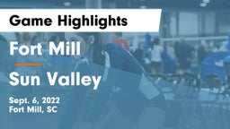 Fort Mill  vs Sun Valley  Game Highlights - Sept. 6, 2022