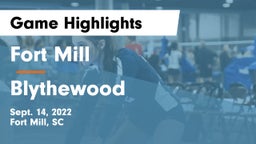 Fort Mill  vs Blythewood  Game Highlights - Sept. 14, 2022