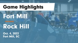 Fort Mill  vs Rock Hill  Game Highlights - Oct. 4, 2022