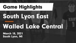 South Lyon East  vs Walled Lake Central  Game Highlights - March 18, 2021