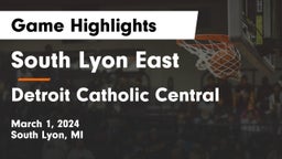 South Lyon East  vs Detroit Catholic Central  Game Highlights - March 1, 2024