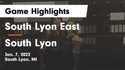 South Lyon East  vs South Lyon  Game Highlights - Jan. 7, 2022