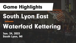 South Lyon East  vs Waterford Kettering  Game Highlights - Jan. 24, 2023