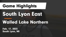 South Lyon East  vs Walled Lake Northern  Game Highlights - Feb. 17, 2023